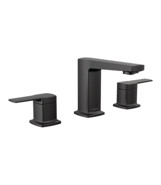 44357 Peerless Ezra Black Widespread Bathroom Faucet