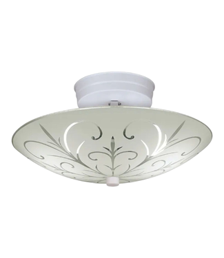 44367 Project Source 1-Light Gloss Semi Flush Mount Light