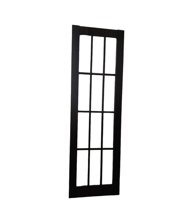 44374 Black 12-Glass Panel Interior Door 30"W
