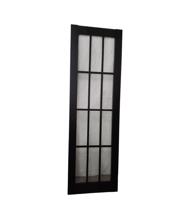 44374 Black 12-Glass Panel Interior Door 30"W
