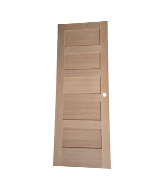 44399 Unfinished 5-Panel Interior Door 29.875"W