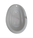 44443 Kohler Sunward Oval White Soaking Bathtub
