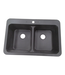 44460 Allen + Roth Kenji Double Equal Kitchen Sink Black