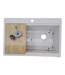 44461 Sarlai Drop-In White Granite Composite Kitchen Sink 33"W