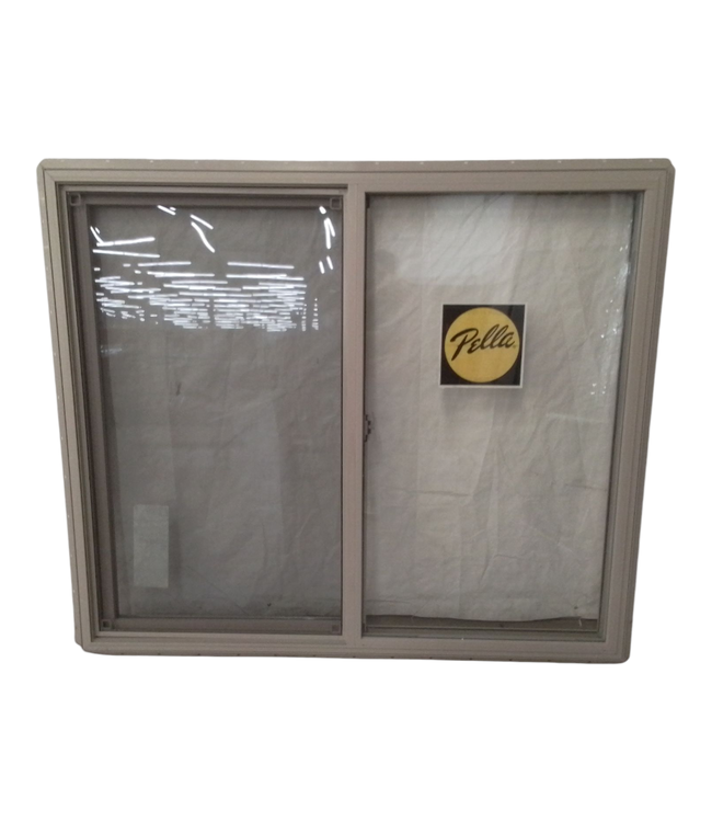 44472 Pella Almond Vinyl Sliding Window 61.5"W