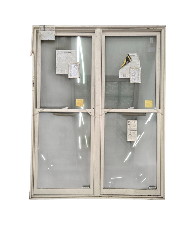 44463 Pella Taupe Vinyl Double Hung Sliding Window 56.125"W