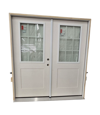 44490 Smooth Star Therma-Tru Prehung Double Door 74.125"W