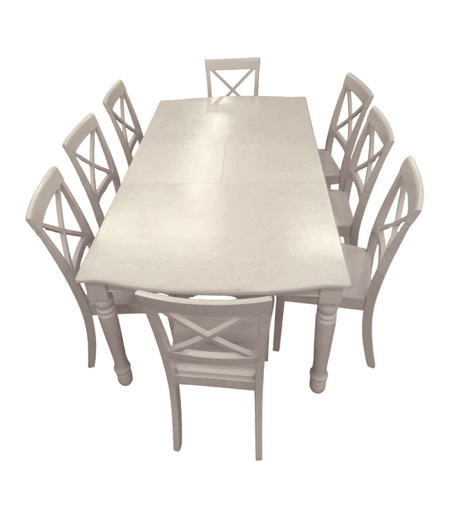44498 9-Piece Dining Table And Chair Set With Leaf Extension