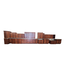 44499 Red Walnut Cabinet Set of 22-pcs