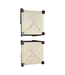 44507 Woven Rattan Chocolate Bar Stools Set of 2