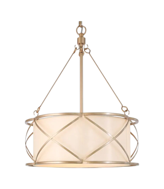44516 Uolfin 3-Light Matte Gold Modern Chandelier