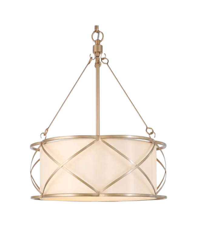 44516 Uolfin 3-Light Matte Gold Modern Chandelier