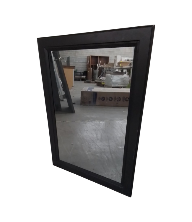 44523 Black 25"W Rectangular Wall Mirror