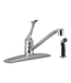 44539 Structured Flow Chrome Kitchen Faucet With Sprayer