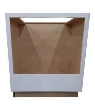 44540 White 30"W Open Faced Appliance Base Cabinet