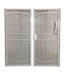 44563 Almond Steel Security French Doors 72.5"W
