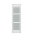 44564 Prehung 3-Panel Frosted Glass Interior Door 32"W