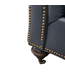 44566 Moonlit Navy Faux Leather Couch