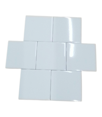 44588 Daltile Semi-Gloss White Glazed Ceramic Wall Tile 850 sq. ft.