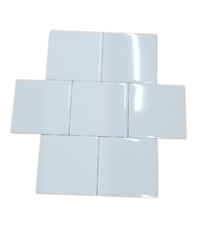 44588 Daltile Semi-Gloss White Glazed Ceramic Wall Tile 850 sq. ft.