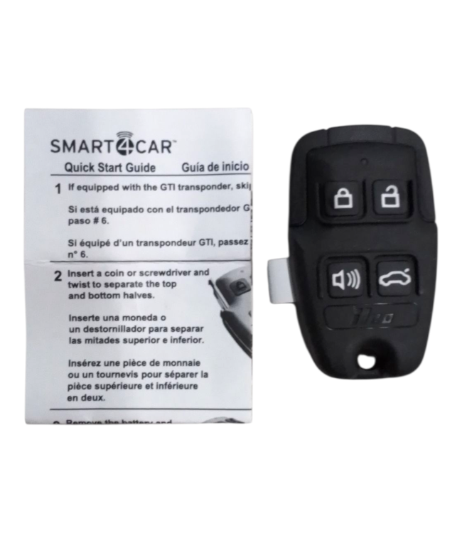 44593 Smart4Car Universal Remote Keyless Entry Fob