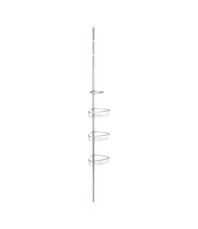 44608 Style Selections 4-Shelf Tension Pole Shower Caddy