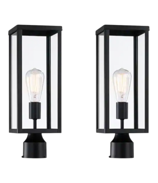 44609 Hukoro Cal 1-Light Outdoor Post Light 2 Pack