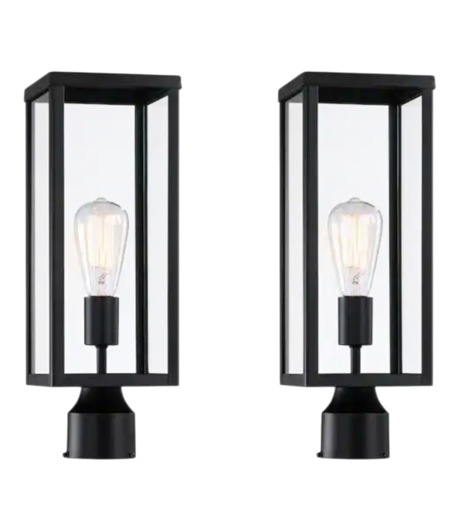 44609 Hukoro Cal 1-Light Outdoor Post Light 2 Pack