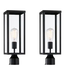 44609 Hukoro Cal 1-Light Outdoor Post Light 2 Pack