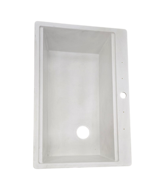 44603 Elkay Quartz White Stone Drop-In Sink Offset Right Drain 33"
