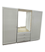 44681 Milk White Cabinet Set of  18-pcs