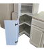 44681 Milk White Cabinet Set of  18-pcs