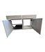 44681 Milk White Cabinet Set of  18-pcs
