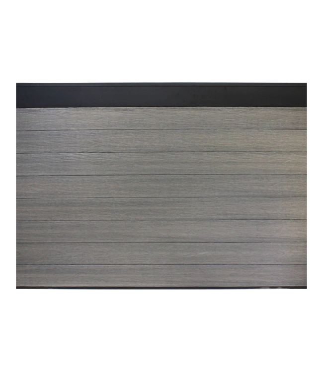 44686 Infinity Euro Oxford Grey Privacy Composite Fence Panel