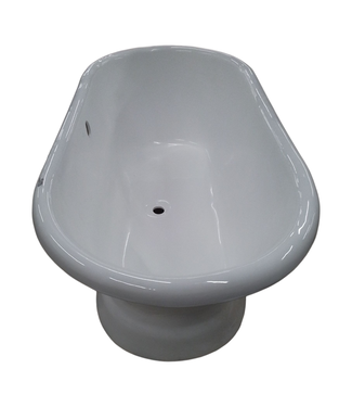 44693 White Freestanding Cast Iron Bathtub
