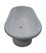 44693 White Freestanding Cast Iron Bathtub