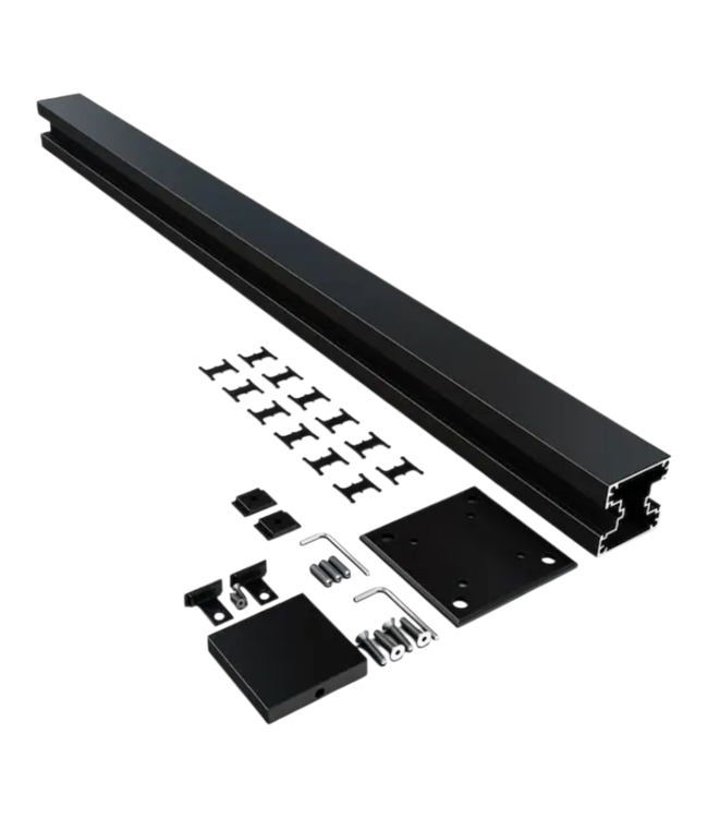 44695 Hoft Black Aluminum Line Post Kit