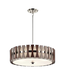 44696 Kichler Cirus 4-Light Etched Glass Pendant Light