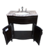 44698 Freestanding Bathroom Vanity, Sink, Faucet & Mirror 30"W