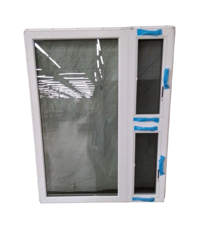 44702 White Vinyl Window / 1 Fixed & 2 Crank Out Panels 48"W