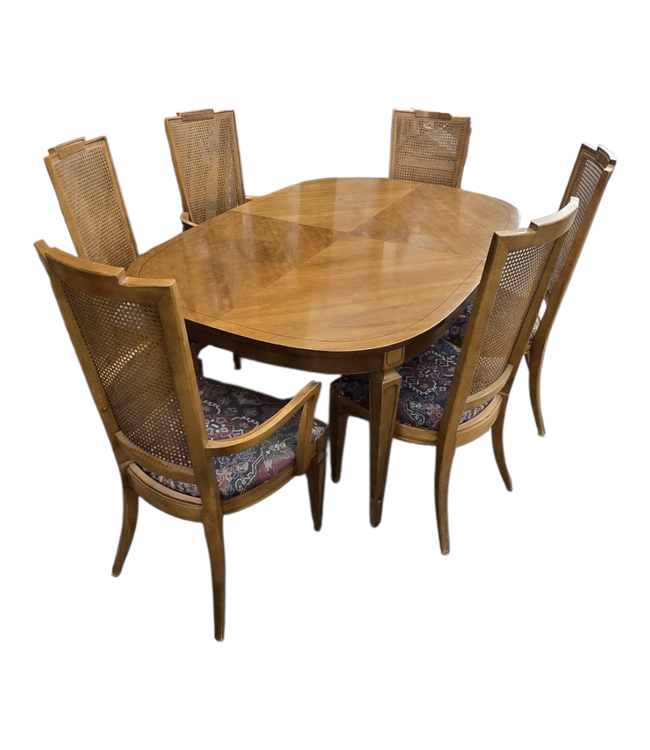 44710 Extendable Dining Poker Table & 7 Chairs