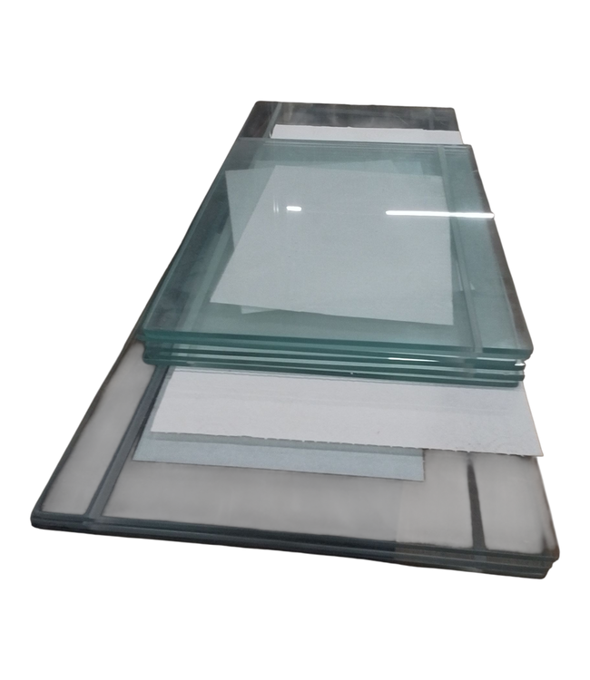 44714 4-Door Birch 2 Piece Hutch With Pecan Finish