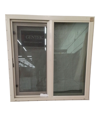44715 Gentek Almond Color Vinyl Sliding Window 35.5"W