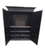 44731 2 Piece Black Armoire