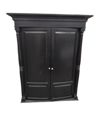 44731 2 Piece Black Armoire