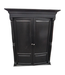 44731 2 Piece Black Armoire