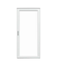 44741 Larson Platinum White Linen Fullview Storm Door 36"W