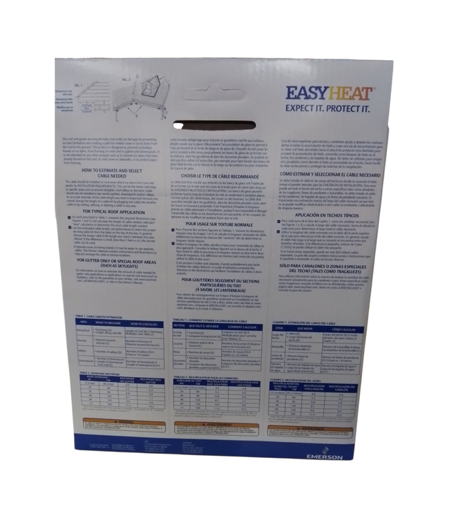 44751 EasyHeat Gutter and Roof De-icing Kit