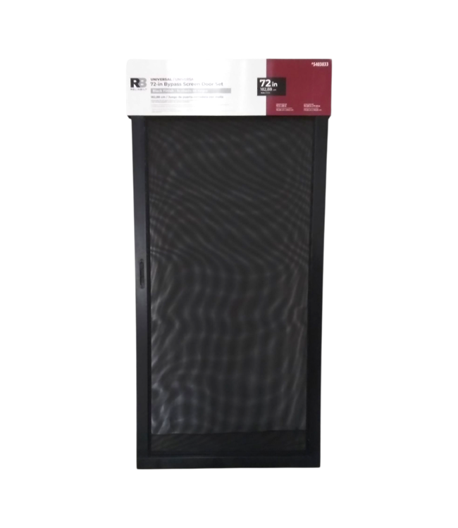44780 Reliabilt Black Aluminum Sliding Double Screen Door