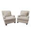 44806 Barrett Furniture 2 Matching Cream Arm Chairs
